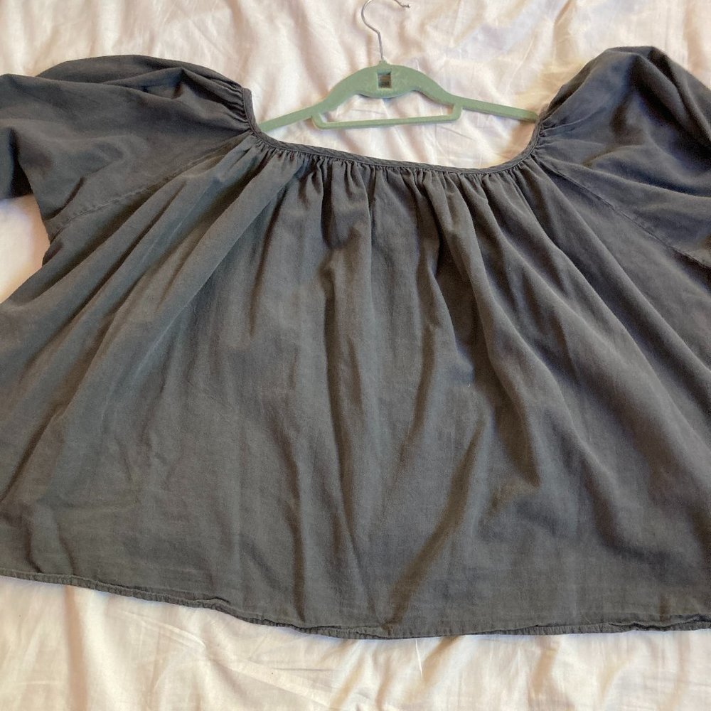 Gather Blouse in Ink Size Small - Picture 9 of 15